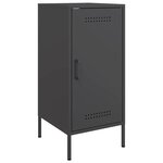 vidaXL Buffet noir 36x39x79 cm acier laminé à froid