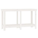 vidaXL Banc de travail Blanc 140x50x80 cm Bois de pin massif