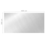 vidaXL Couverture de piscine Argenté 600x300 cm PE