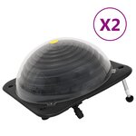 vidaXL Chauffage solaire de piscine 2 Pièces 75x75x36 cm PEHD Aluminium