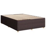 vidaXL Sommier à lattes de lit avec matelas Marron foncé 160x200 cm