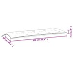 vidaXL Coussins de banc de jardin lot de 2 motif de feuilles tissu