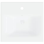 vidaXL Ensemble de meubles de salle de bain Blanc Aggloméré