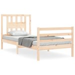 vidaXL Cadre de lit sans matelas bois massif