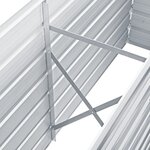 vidaXL Lit surélevé de jardin Acier galvanisé 160x40x77 cm Gris