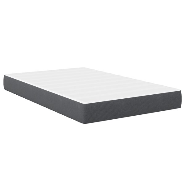 Matelas à ressorts ensachés vidaXL Gris foncé Medium 120x200x20 cm Tissu
