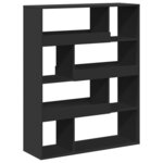 vidaXL Bibliothèque noir 100x33x125 5 cm bois d'ingénierie