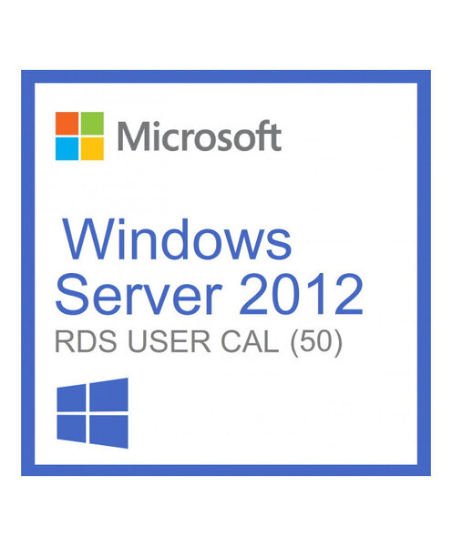 Microsoft Windows Server 2012 Remote Desktop Services (RDS) 50 user connections - Clé licence à télécharger