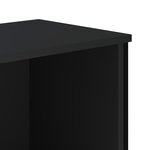 vidaXL Bibliothèque noir 50x31x74 5 cm bois d'ingénierie