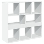 vidaXL Bibliothèque/Séparateur de pièce blanc 100x33x94 5 cm