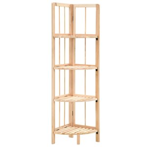 vidaXL Étagère d'angle bois de cèdre 27 x 27 x 110 cm