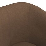 vidaXL Chaise cabriolet marron tissu
