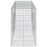 vidaXL Panier gabion avec couvercle 300x100x150 cm fer galvanisé