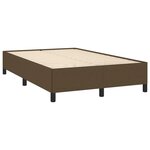 vidaXL Sommier à lattes de lit matelas et LED marron foncé 120x190 cm