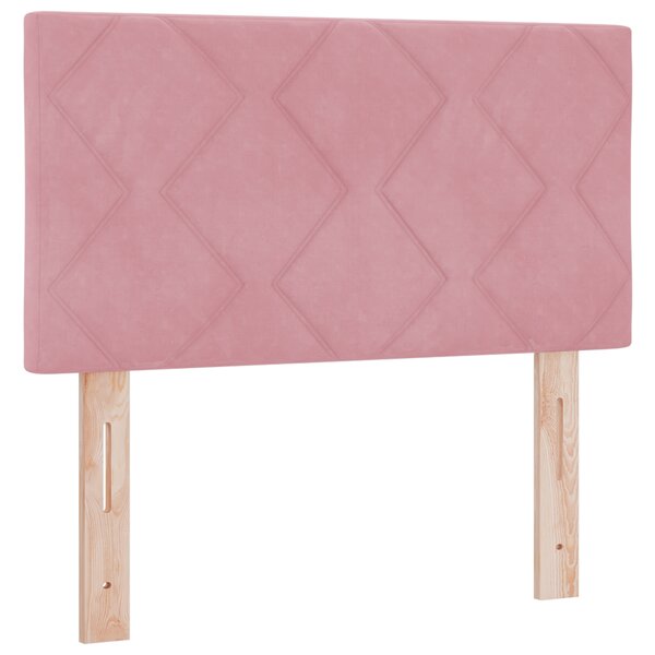 Tête de lit vidaXL Design Blocs Diamants Rose 80 cm Velours