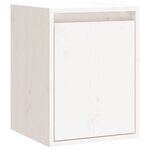 vidaXL Armoires murales 2 Pièces Blanc 30x30x40 cm Bois de pin massif
