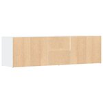 vidaXL Armoire d'angle blanc 160x40x45 cm bois d’ingénierie