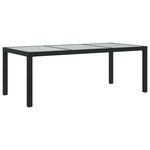 vidaXL Salon de jardin 7 Pièces avec coussins résine tressée noir