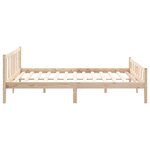 vidaXL Cadre de lit sans matelas bois massif