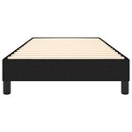 vidaXL Cadre de lit sans matelas noir 90x190 cm tissu