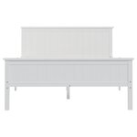 vidaXL Cadre de lit Blanc Bois de pin massif 160x200 cm