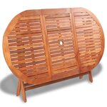 vidaXL Ensemble à manger d'extérieur 7 Pièces Bois d'acacia solide