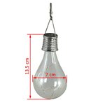 Luxform Lampe LED solaire de jardin 4 Pièces Transparent 95420