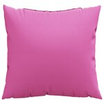 vidaXL Coussins décoratifs 4 Pièces Rose 60x60 cm Tissu