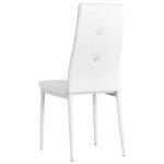 vidaXL Chaises à manger lot de 2 blanc similicuir