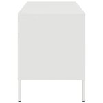 vidaXL Meubles TV 2 Pièces blanc 68x39x50 5 cm acier laminé à froid