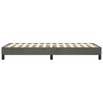 vidaXL Cadre de lit sans matelas gris foncé 90x200 cm velours
