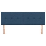 Testa de lit LED vidaXL capitonnée bleue 72 cm en tissu