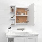 vidaXL Armoire à miroir avec LED Blanc 70x16 5x60 cm