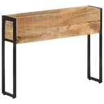 vidaXL Jardinière 90x20x68 cm Bois de manguier brut