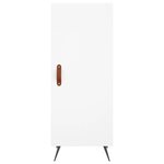 vidaXL Buffet blanc 34 5x34x90 cm bois d'ingénierie