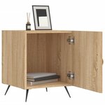 vidaXL Table de chevet chêne sonoma 40x40x50 cm bois d’ingénierie