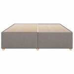 vidaXL Cadre de lit sans matelas taupe 180x200 cm tissu