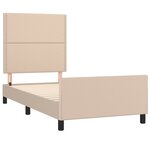 vidaXL Cadre de lit avec tête de lit Cappuccino 80x200 cm Similicuir