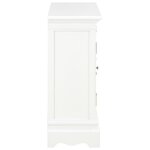 vidaXL Buffet blanc 70x28x70 cm bois de pin massif