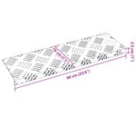 vidaXL Marches d'Escalier Aluminium - Paquet de 15  Antidérapant  60x18 cm