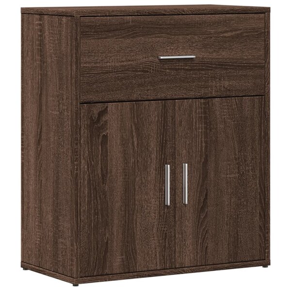 vidaXL Buffet chêne marron 60x31x70 cm bois d'ingénierie