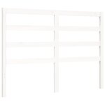 vidaXL Cadre de lit sans matelas blanc 140x190 cm bois de pin massif