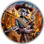 Pièce de monnaie en Argent g 31.1 (1 oz) Millésime 2024 DIA DE LOS MUERTOS
