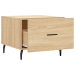 vidaXL Tables basses 2 Pièces chêne sonoma 50x50x40 cm bois d'ingénierie