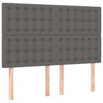vidaXL Cadre de lit sans matelas gris 140x200 cm similicuir