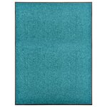 vidaXL Paillasson lavable Cyan 90x120 cm