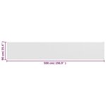 vidaXL Écran de balcon Blanc 90x500 cm PEHD