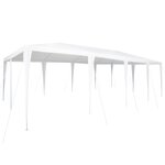 vidaXL Tente de fête blanche 8x4 m PE