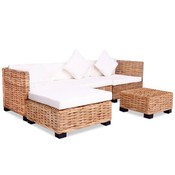 vidaXL Ensemble de canapés 14 Pièces Rotin naturel
