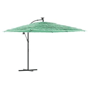 vidaXL Parasol de jardin avec mât en acier vert 290x290x238 cm